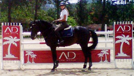 Loisse Garcia em 2� lugar no Pr�mio White Martins s�rie Internacional - 1,50m